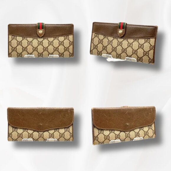 GUCCI GG SHERRY LINE BI-FOLD & LONG WALLET SET (2) β WITH BOX - Picture 2 of 11